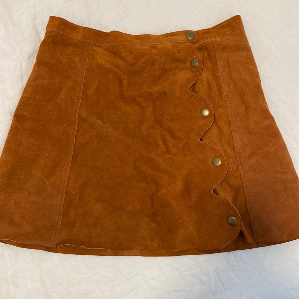 Free People Suede Skirt